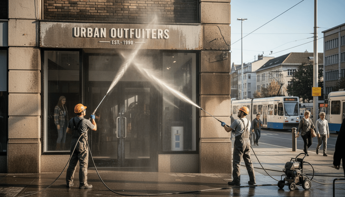 Commercial pressure washing service