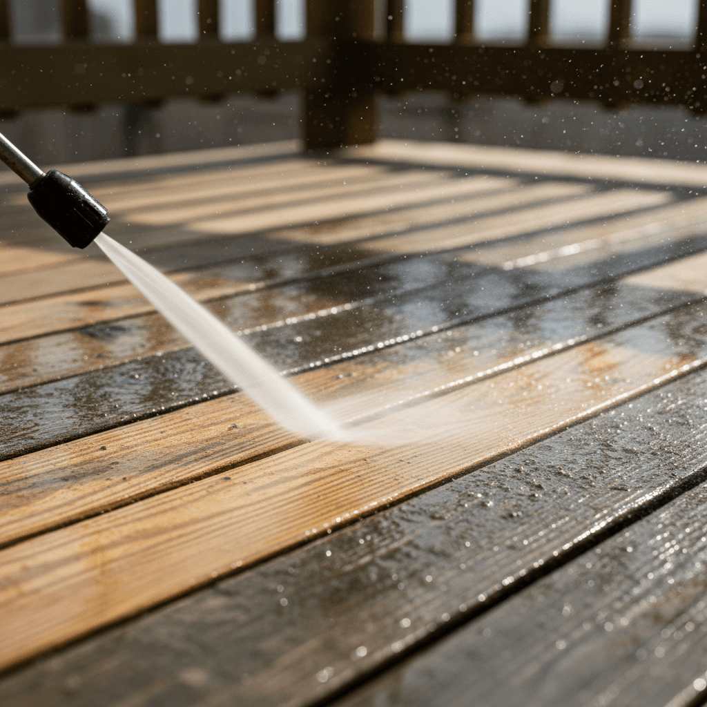 Deck cleaning and restoration